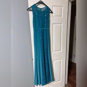 Blue Sparkly Prom Dress - XS
